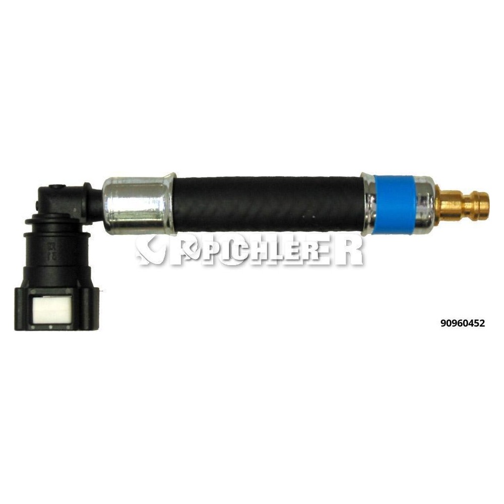 Adaptador 90° 10.00 (Azul) y Tapón DN5