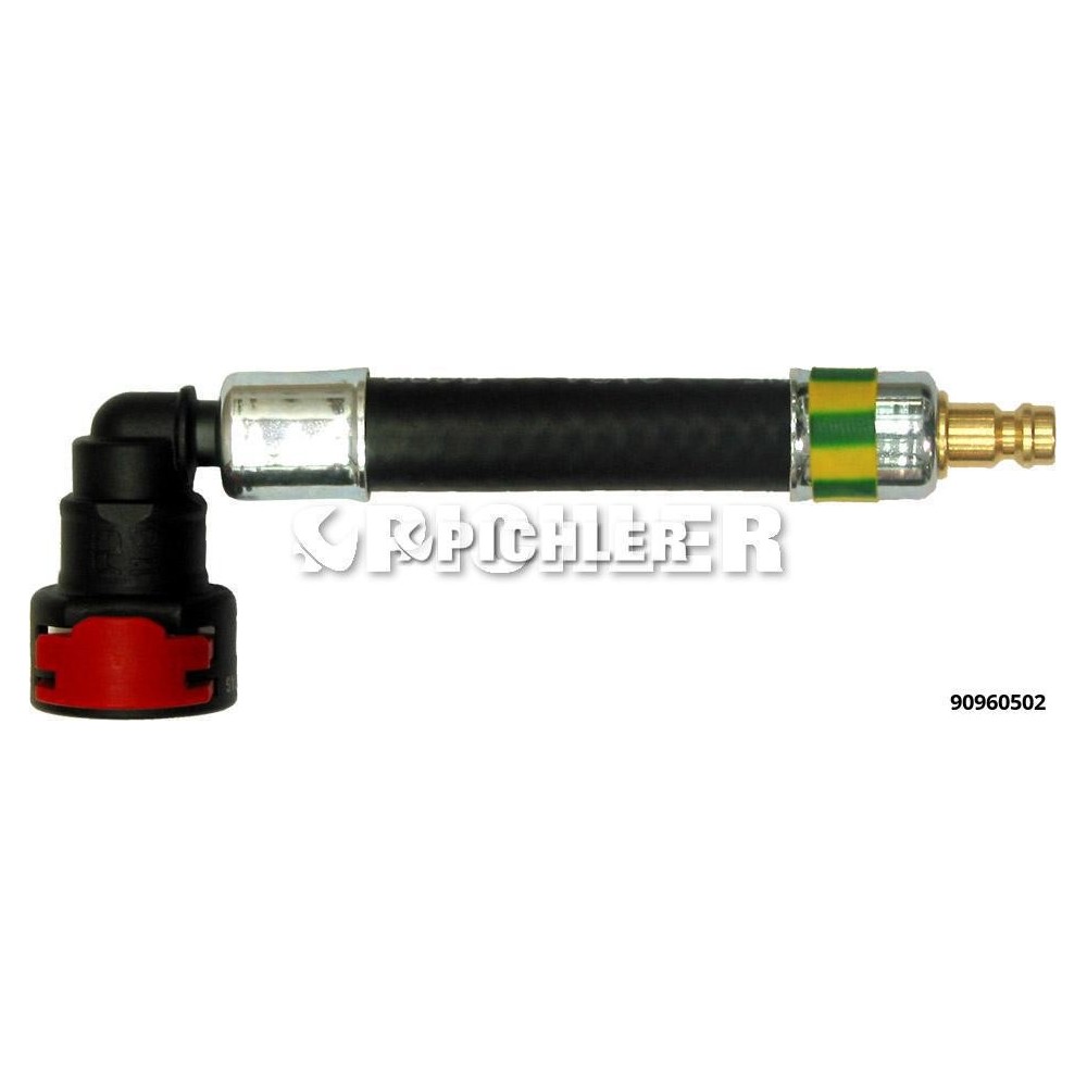Adaptador 90° Ø11,80 (Amarillo-Verde) y Tapón DN5