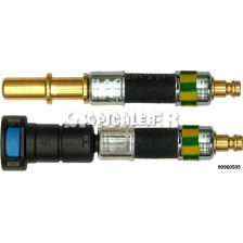 Juego de adaptadores 2 piezas. Ø11,80 (Amarillo-Verde) Recto y Enchufe