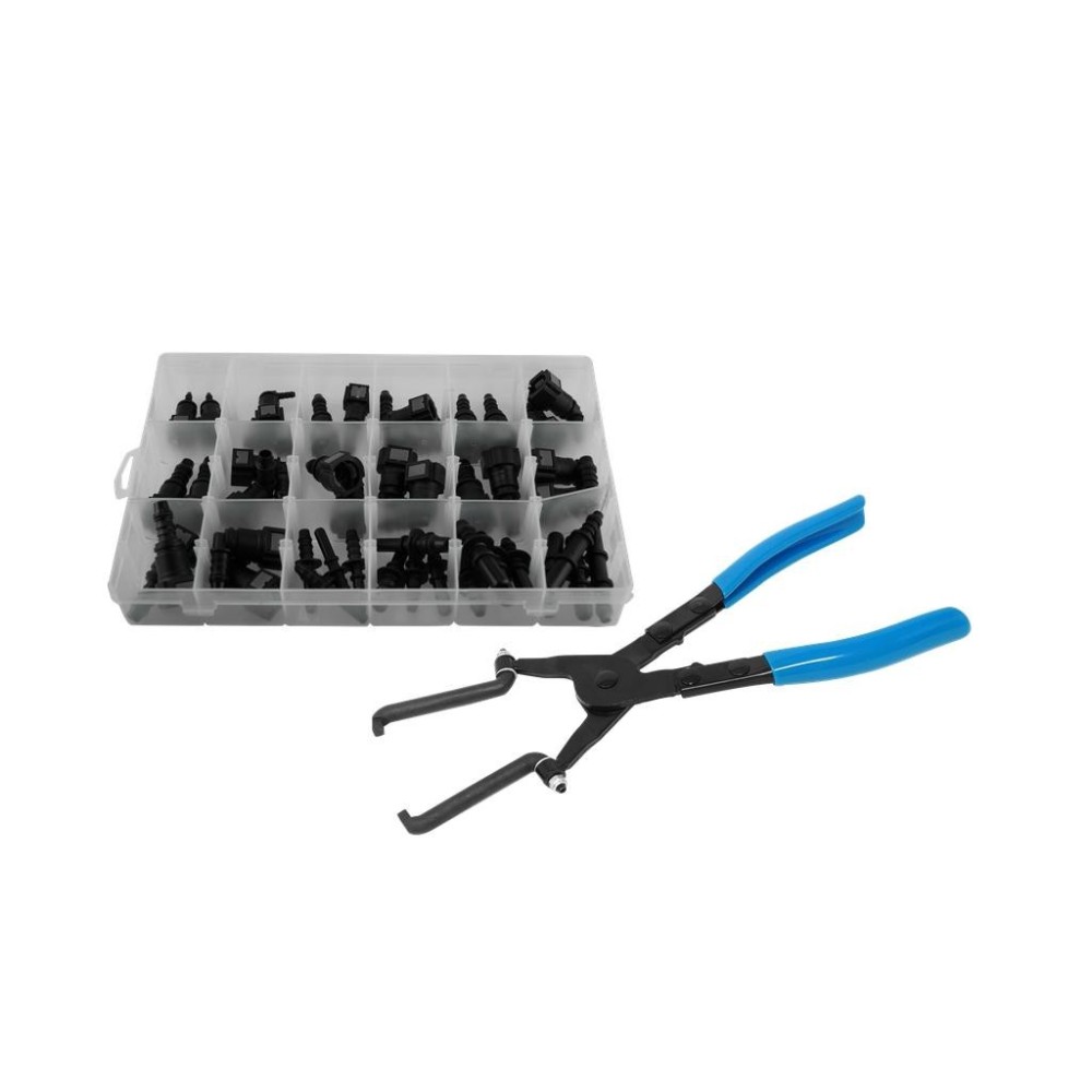Kit de reparación de línea de combustible, 45 piezas, incluye alicates de liberación de conector a presión.