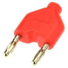 Conector de 3 vías rojo