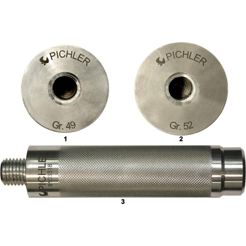 Juego de 3 piezas de empuje para cojinetes de rueda para quitar el anillo de retención sin orificios de agarre en vehículos PSA