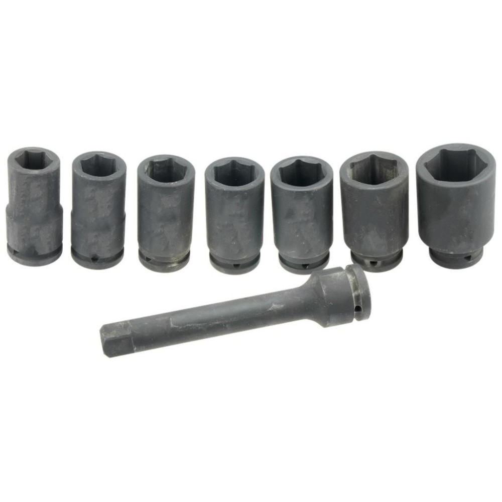 Juego de vasos de impacto de 3/4' de largo (24-41 mm) + extensión