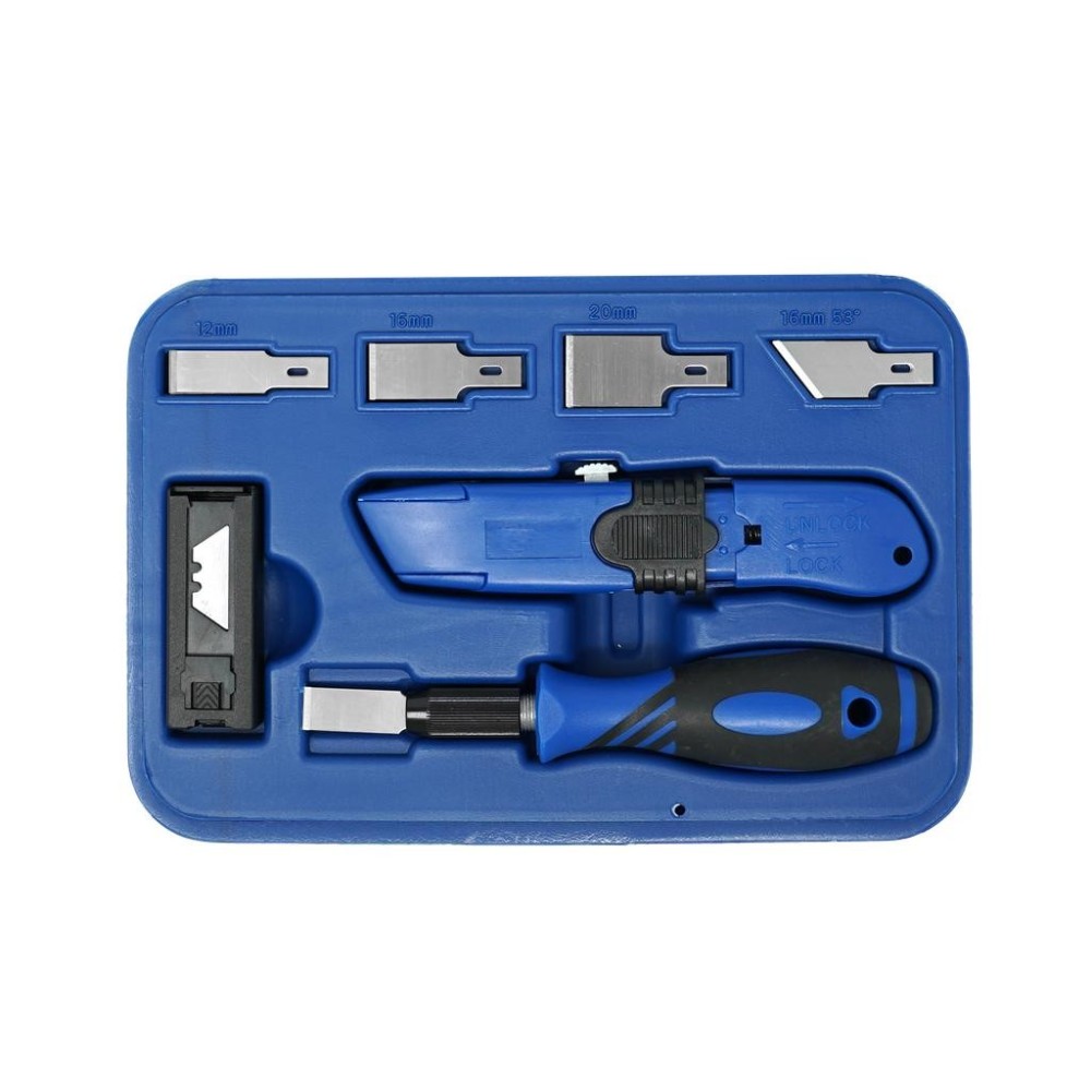 Juego de cuchillos y raspadores, 27 piezas