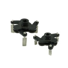 Juego de abrazaderas universales para filtros de aceite, 2 piezas, 3 mordazas de sujeción con revestimiento de diamante, para d