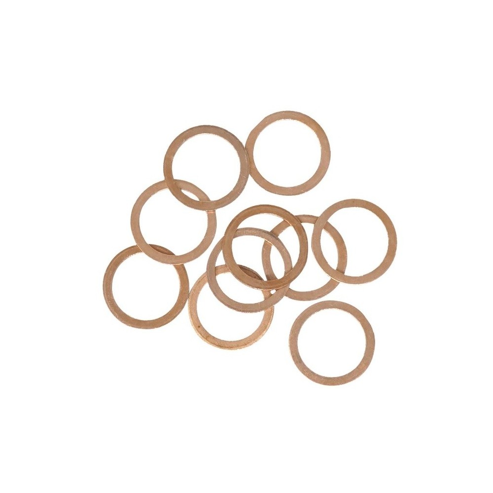 M 15 Cobre (10 piezas) Paquetes de recarga de anillos de sellado: