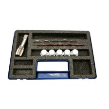 Juego de reparación de roscas de tapón de drenaje de aceite completo M22, 5 piezas.