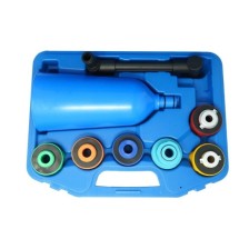 Juego de embudos para llenado de aceite de motor, 8 piezas, completo con embudo, 6 adaptadores, extensión