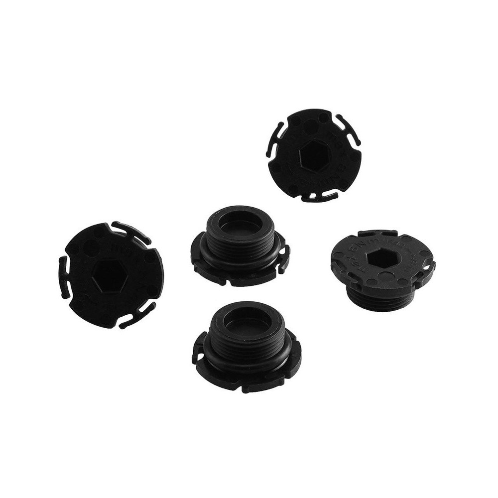 Juego de tapones de drenaje de aceite de plástico (5 piezas). BMW N13-1.6 / N20-1.6, 2.0 / N26-2.0