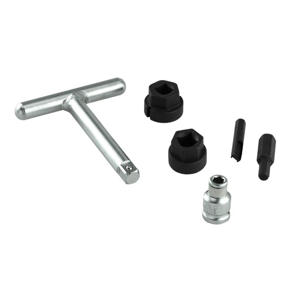 Juego de llaves especiales para servicio de aceite, 6 piezas.