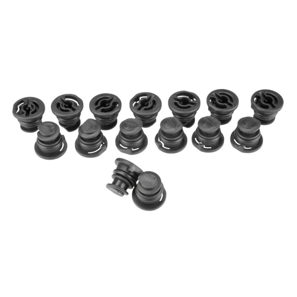 Juego de tapones de drenaje de aceite de plástico, 15 piezas