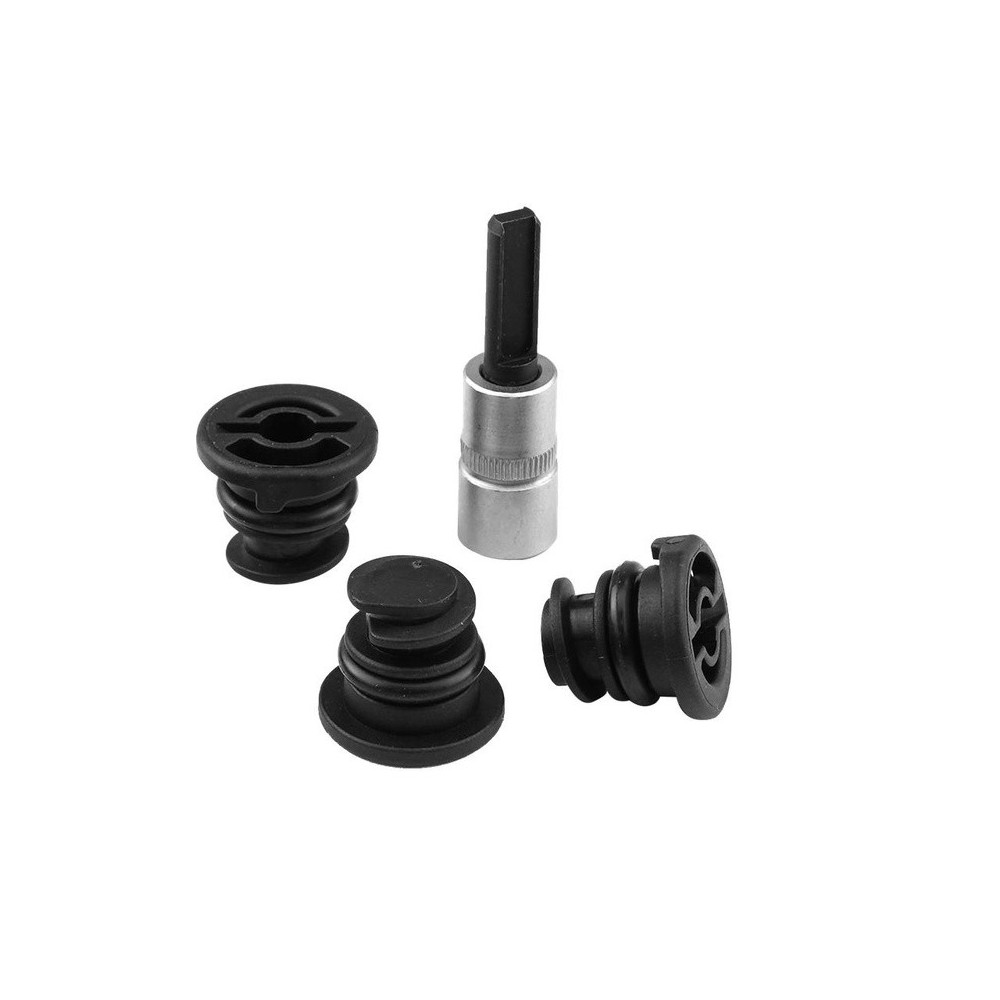 Llave para tapón de drenaje VAG, extracción e instalación del tapón de drenaje de aceite de plástico, incluidos 3 piezas de tap
