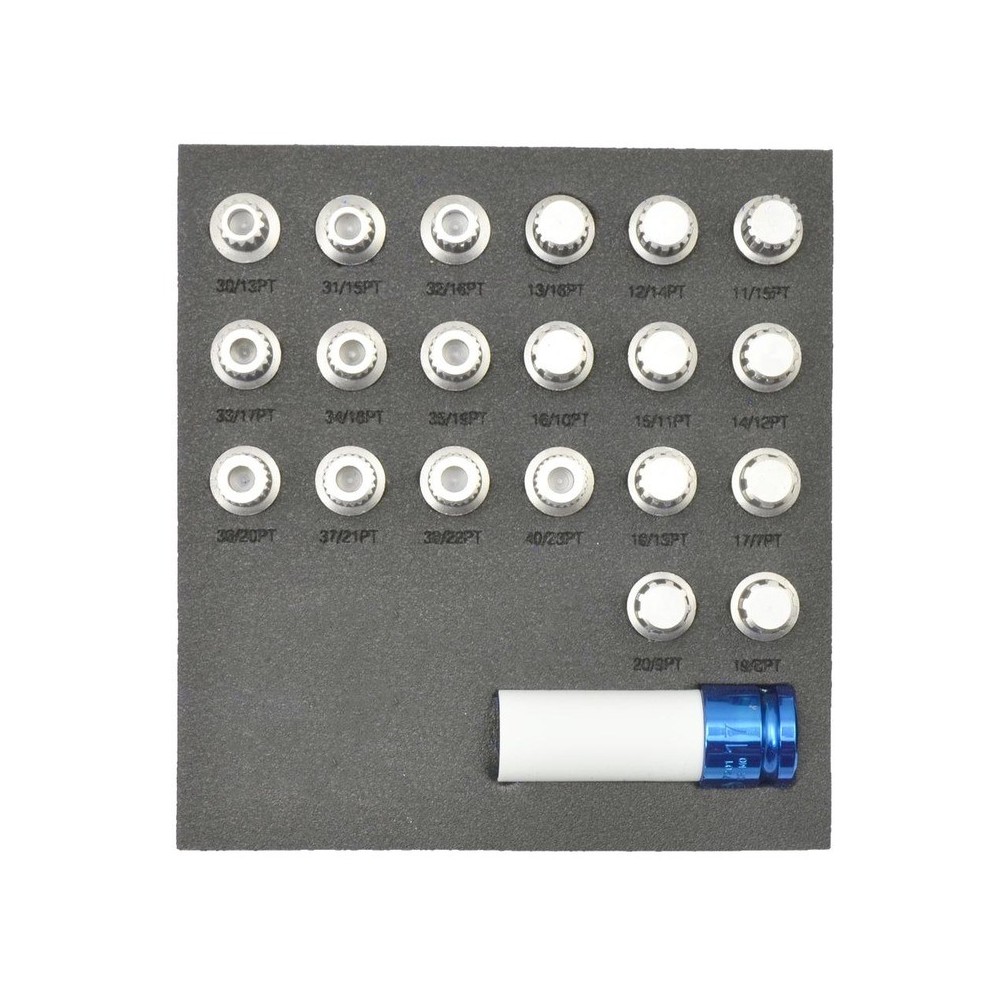 Juego de llaves para cerradura de rueda BMW, 21 piezas