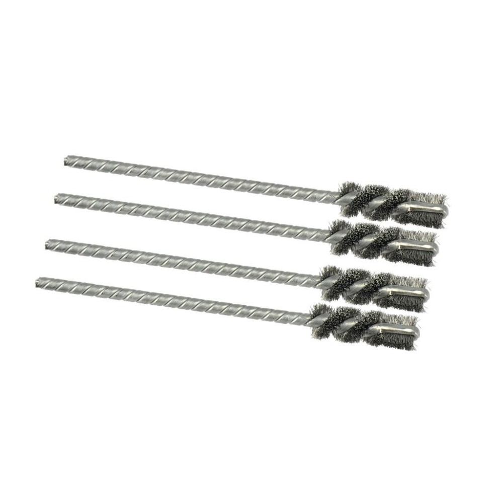 Juego de cepillos de alambre trenzado Ø 8 mm (4 uds.)