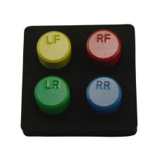 Juego de accesorios para soplador de neumáticos, 4 piezas, ayuda de montaje para sensores TPMS, almacenamiento sin reprogramaci