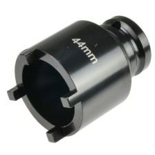 Llave para tuercas ranuradas de 44 mm, 4 pasadores de 4,7 mm de UNISatz, 11 piezas para tuercas ranuradas externas KM5