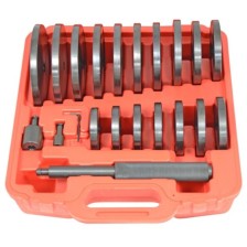 Juego de 21 piezas de presión para introducir y extraer cojinetes y casquillos, de 70 a 150 mm, aumentando en incrementos de 5