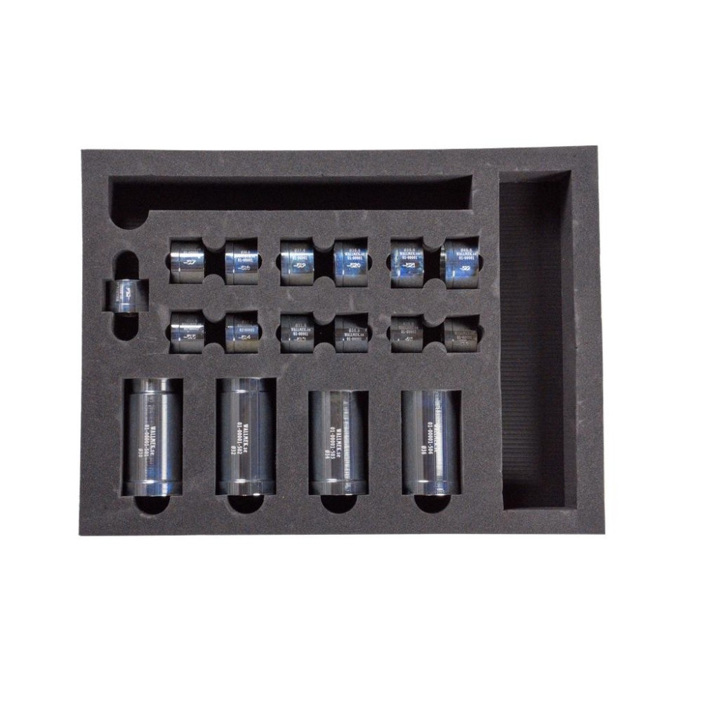 Juego de 17 piezas de manguitos de compresión y tracción para automóviles y camiones, incluidos cojinetes hidráulicos y de bola