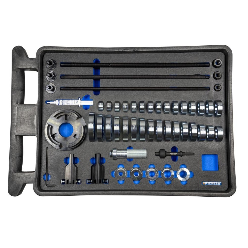 Juego de piezas de presión universal que incluye manguito SUV y juego de husillo suplementario M12/M14/M16 y tuercas de brida y