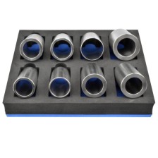 Juego de 8 casquillos de instalación para cojinetes de rueda Renault/PSA