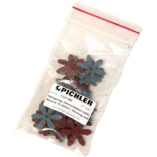 Discos de limpieza de estrella SABO, rango 10-20 mm / grano A60, 1 paquete   25 piezas.