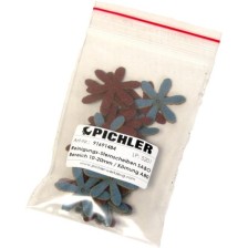 Discos de limpieza de estrella SABO, rango 10-20 mm / grano A80, 1 paquete   25 piezas.