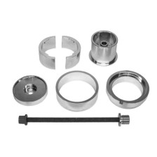 Herramienta para cojinetes silenciosos de eje trasero VAG para casquillo n.  5Q0 501 541 C (juego sin casquillo de rueda Ø93 mm
