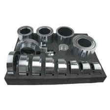 Juego de casquillos con piezas de presión, 20 piezas, por ejemplo para cojinetes silenciosos y casquillos ranurados.