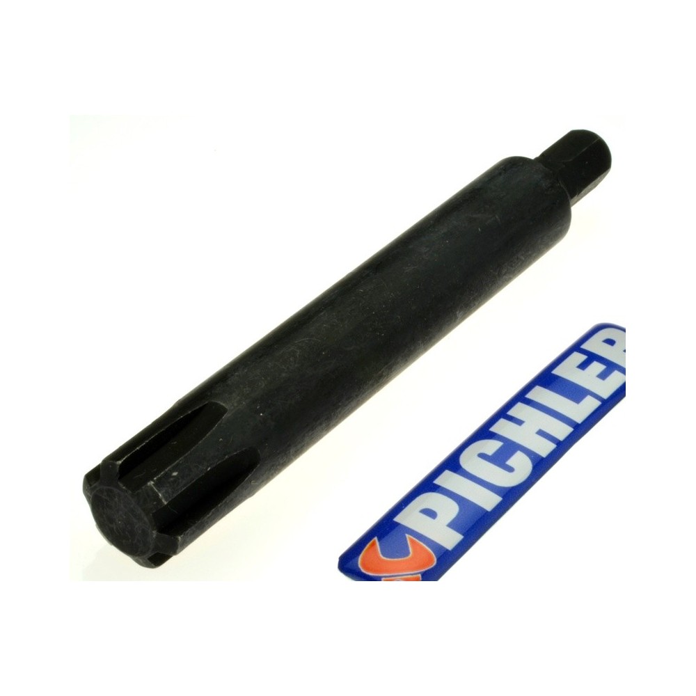 Inserto de broca con diente de cuña (nervadura) M 14 de largo, accionamiento de 5/16'