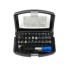 Juego de puntas, 32 piezas, codificación por colores, 1/4'