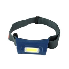 Linterna frontal LED COB con batería