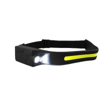 Linterna frontal LED COB de 450 lúmenes con encendido y apagado sin contacto