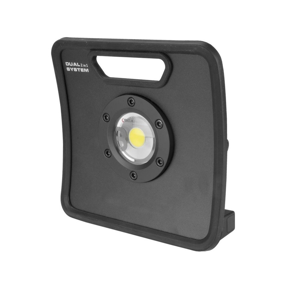 Luz de trabajo 'NOVA 3K C+R' 30W COB LED, función de atenuación, batería y fuente de alimentación.