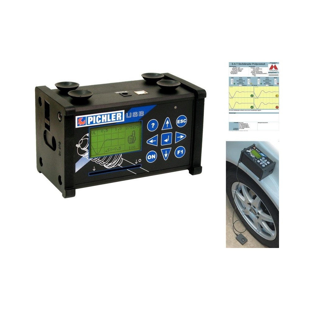 Comprobador de amortiguadores modelo S-A-T USB prueba funcional con impresión