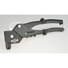 Remachadora con cabezal giratorio de 360° para remaches de 2,4, 3,2, 4,0 y 4,8 mm