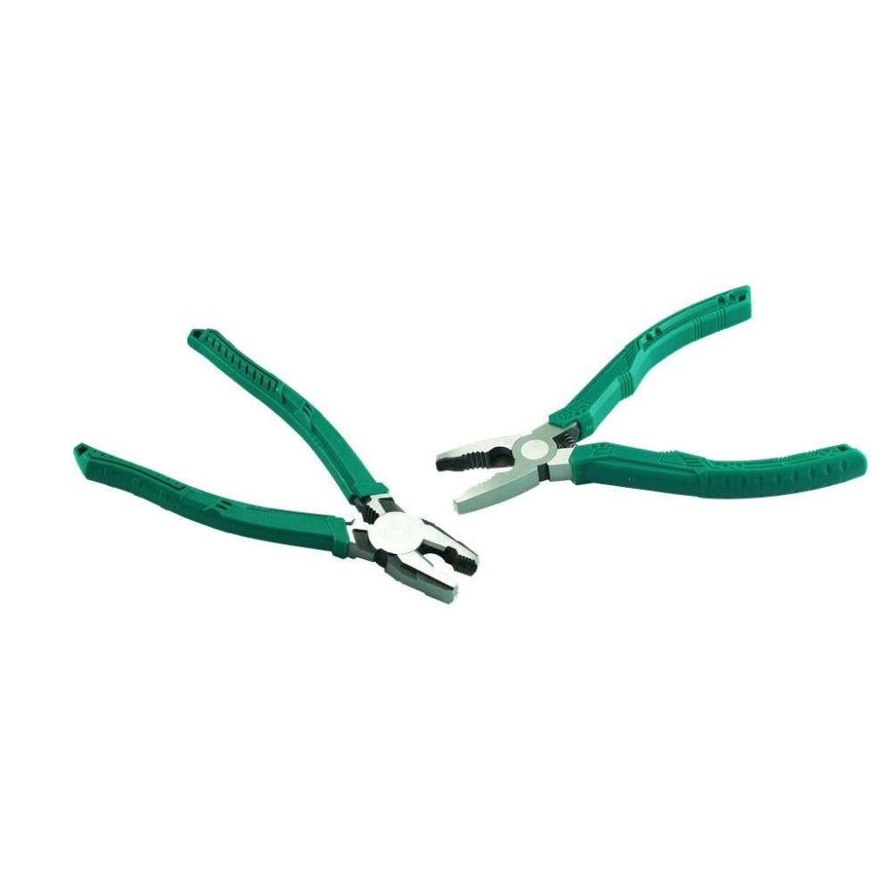 Juego de alicates planos combinados (2 piezas, 'JP') de 160 mm y 204 mm.