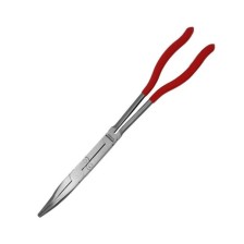 Alicates de doble articulación, puntiagudos, 45°, versión larga