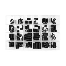 Juego de casquillos roscados, 120 piezas, con y sin brida, rosca interior M6 - M14