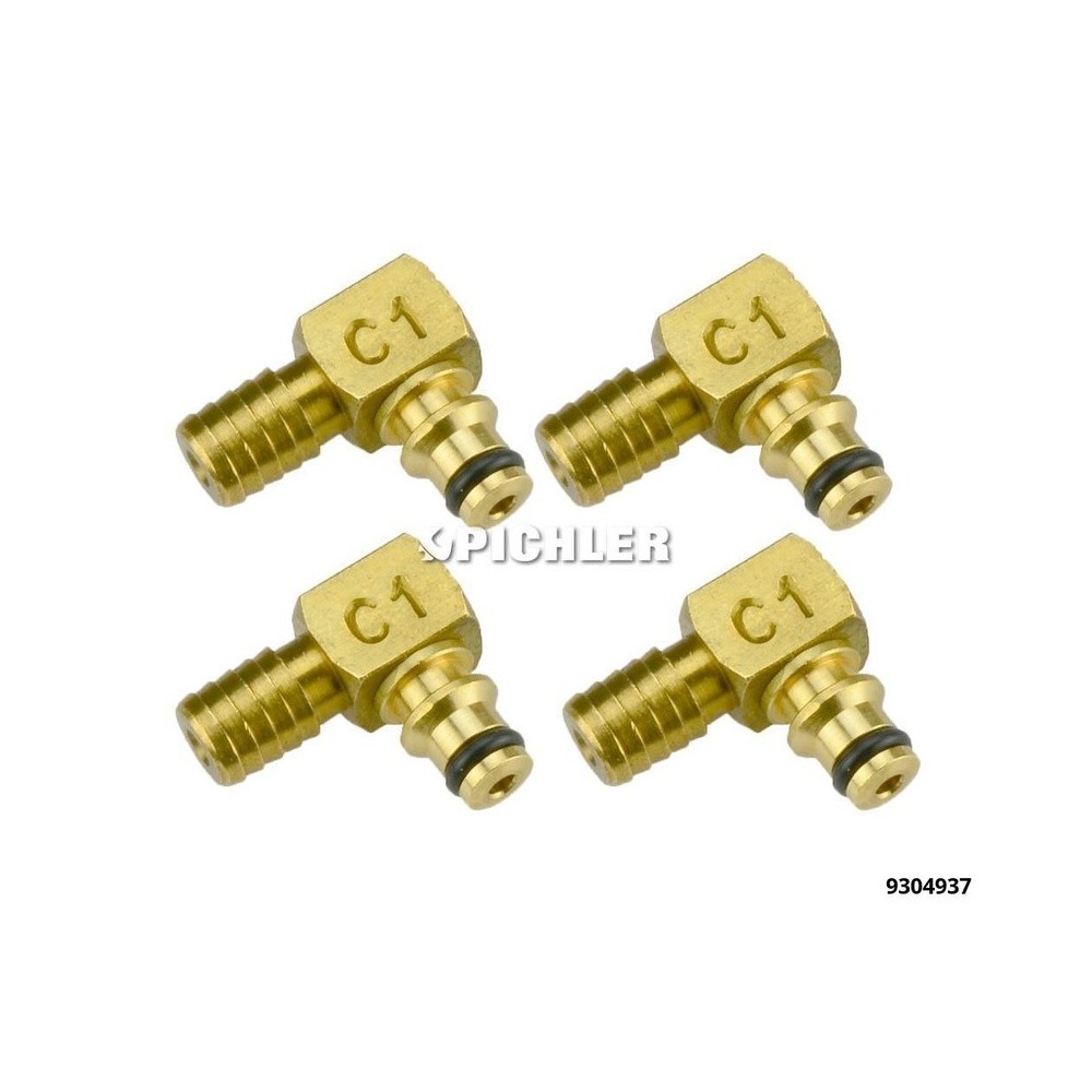 Adaptador Bosch C1 (4 piezas) para medición del caudal de retorno