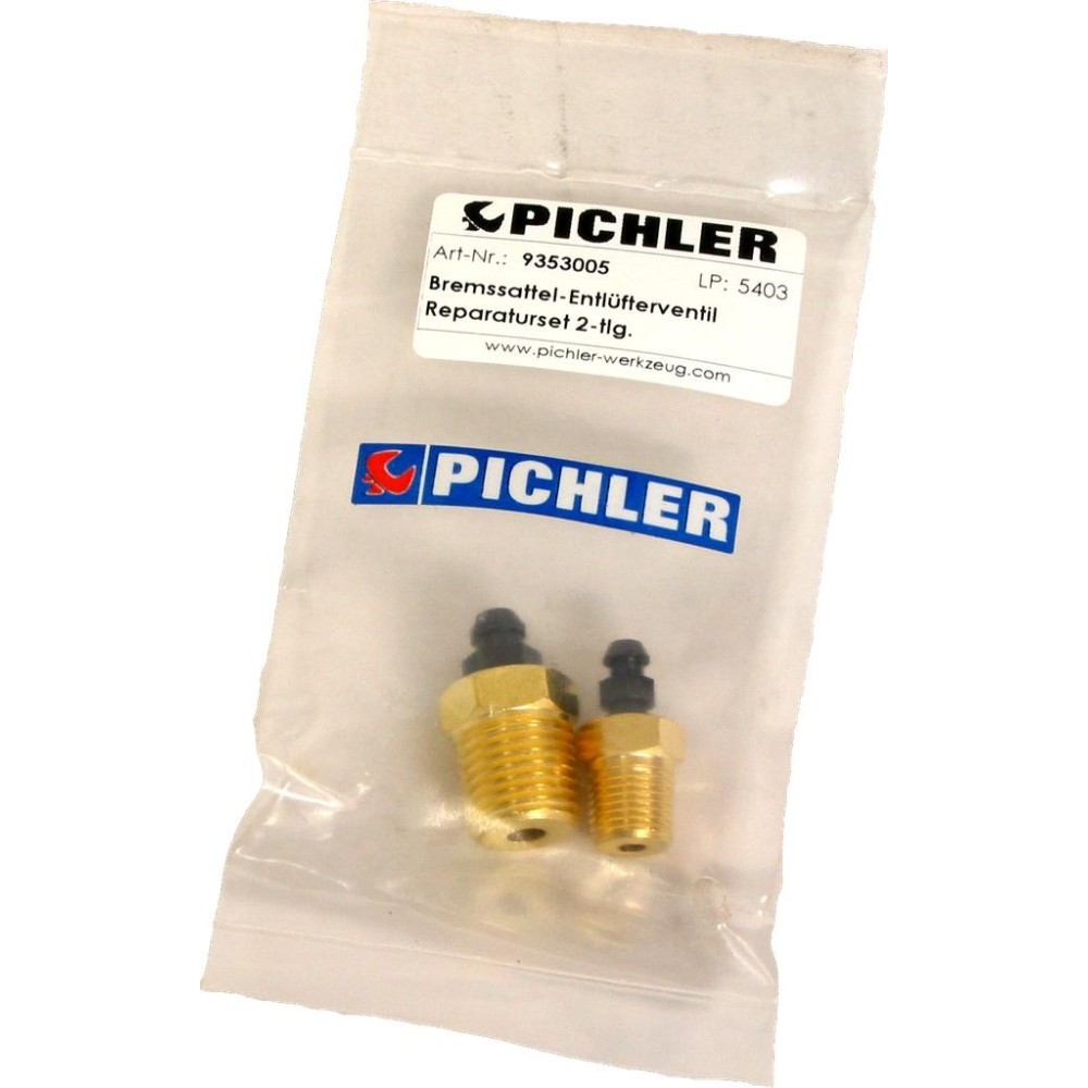 Kit de reparación de válvula de purga de pinza de freno, 2 piezas, 1/4' y 1/8' NPT