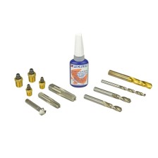 Kit de reparación de válvula de purga de pinza de freno (12 piezas, 1/4' y 1/8' NPT)