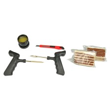 Kit de reparación de neumáticos 'EZ SEAL' para coches, en estuche con 60 mechas de 100 mm de largo