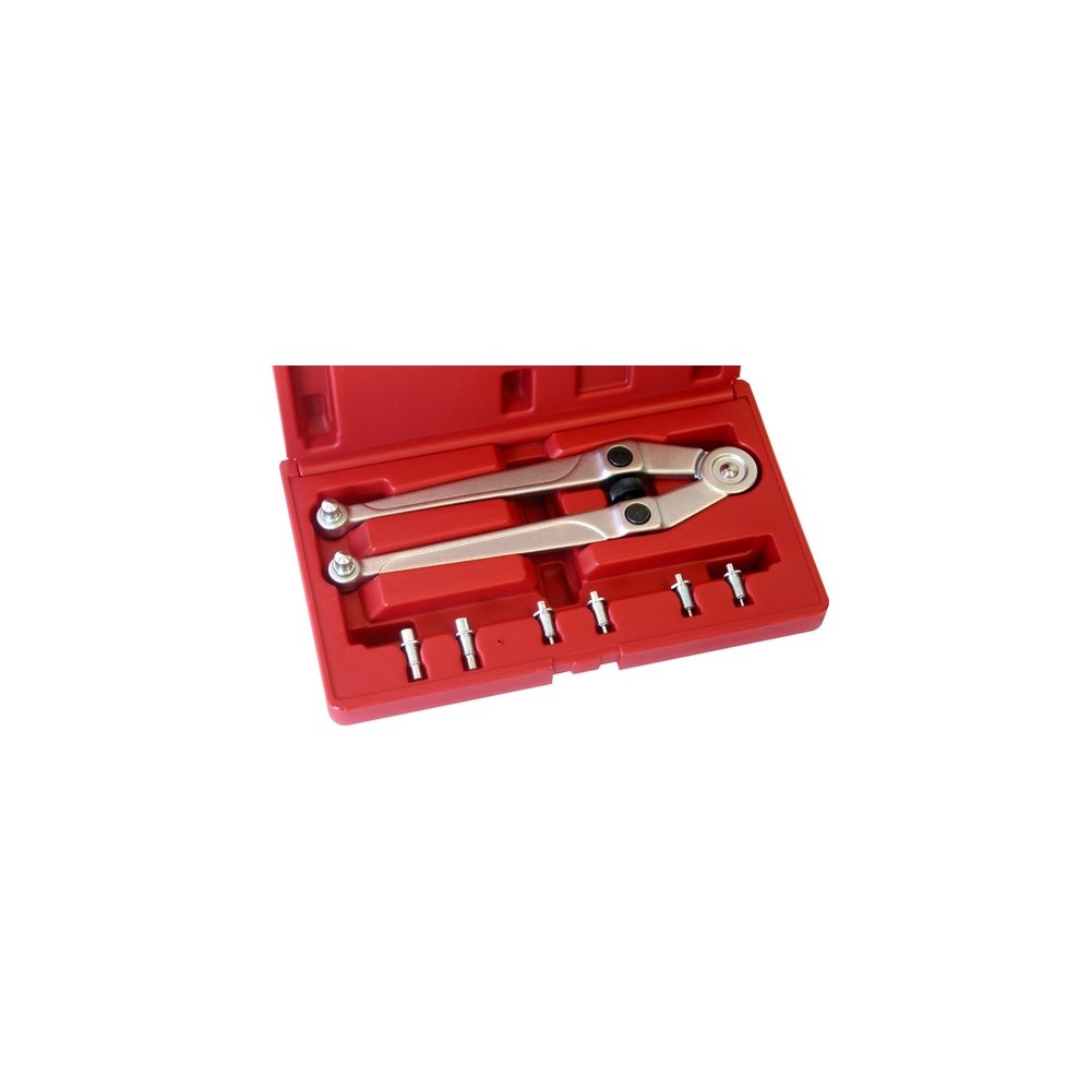 Llave de tuerca ranurada UNI Con 4 pares de puntas reemplazables