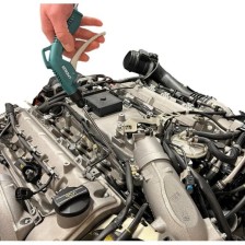 Juego de pistola de soplado de aire con 5 insertos de boquilla enchufables, conexión FR y CH