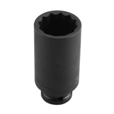 Dado de impacto de 1/2' de largo SW 30, 12 puntas, longitud 85 mm 14305M 30 mm