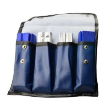 Juego de 4 almohadillas de mordaza para tornillo de banco de poliuretano/aluminio de 125 mm, tipos P+N, PUP+PUF