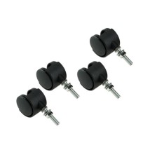 Juego de 4 rodillos de repuesto para, por ejemplo, una máquina de granallado de cáscaras de nueces.