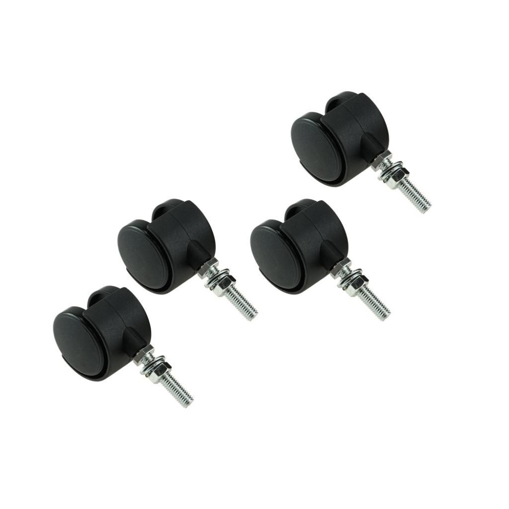 Juego de 4 rodillos de repuesto para, por ejemplo, una máquina de granallado de cáscaras de nueces.