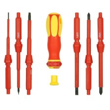 Juego de destornilladores VDE, 7 piezas, 1000 V, IEC 60900, VDE-GS probado según: DIN EN60900:2005-01 - EN60900