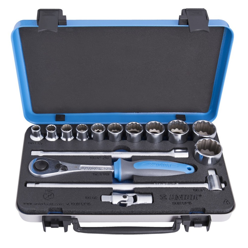 190BI12P15-Juego de vasos 1/2 en caja de metal